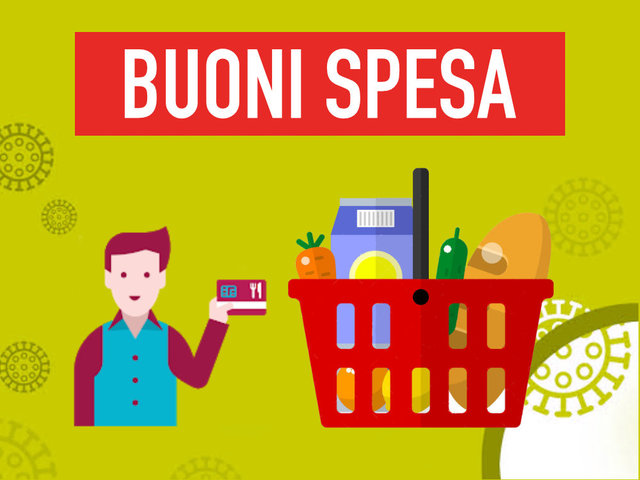 Buoni acquisto generi alimentari e prodotti prima necessità